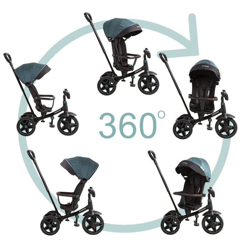 BEBESIT Triciclo giro 360 Musical bluetooh Explorer LX black falabella