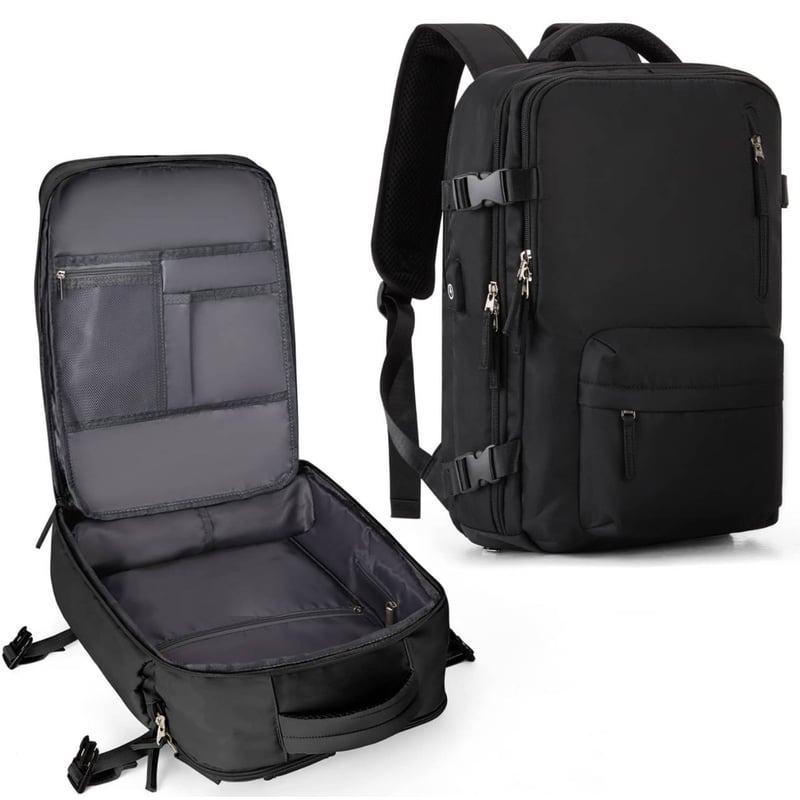 Mochila Plegable Para Mujer De Viaje - 25L, Impermeable, Ligera, Para Senderismo, Trabajo, Escuela