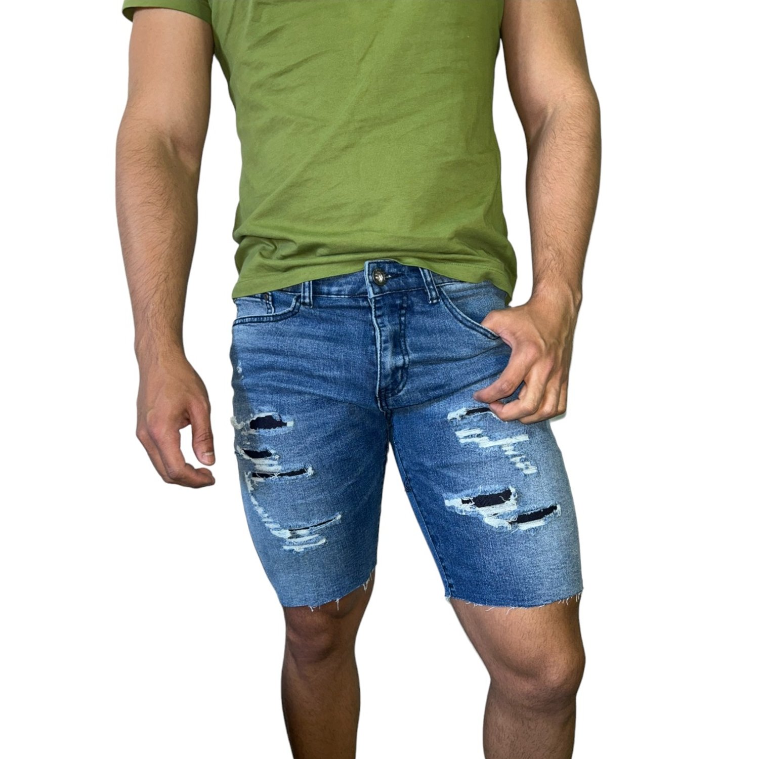 Short de jeans hombre shop