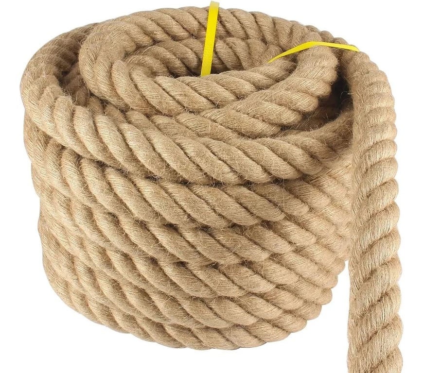 Cuerda De Yute 100 % Natural 26 Mm X 30 Mts | Chile