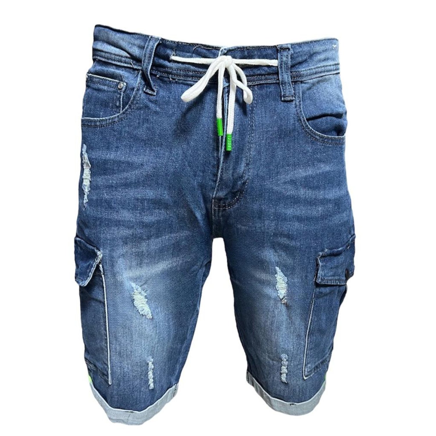 Short Jeans Cargo Hombre Elasticado