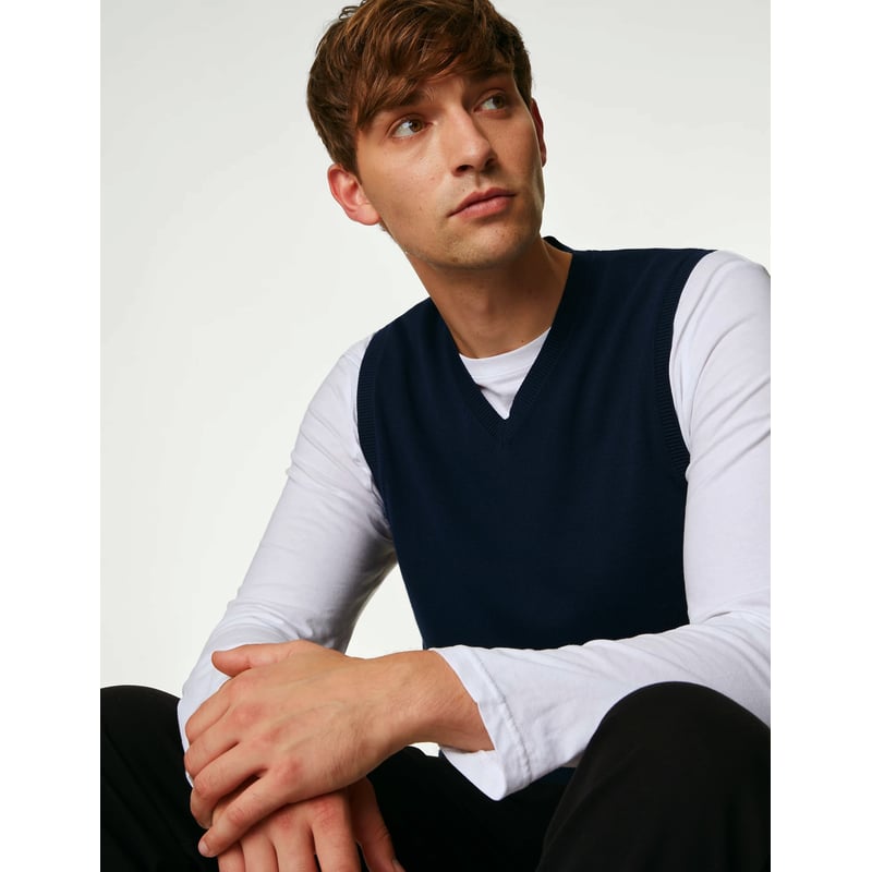 KINGS CROSS - Sweater sin mangas cuello en V
