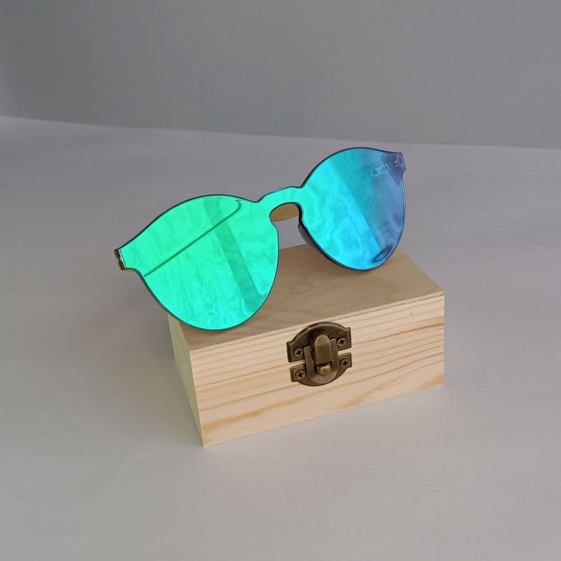 GENERICO Lentes anteojos de sol gafas mujer de madera de bambu UV400 falabella
