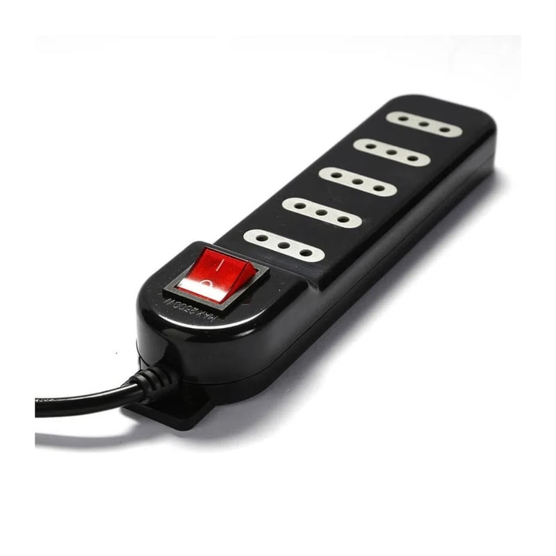 MACROTEL Alargador Zapatilla C/switch Macrotel 5 Posiciones 3mts Negro ...