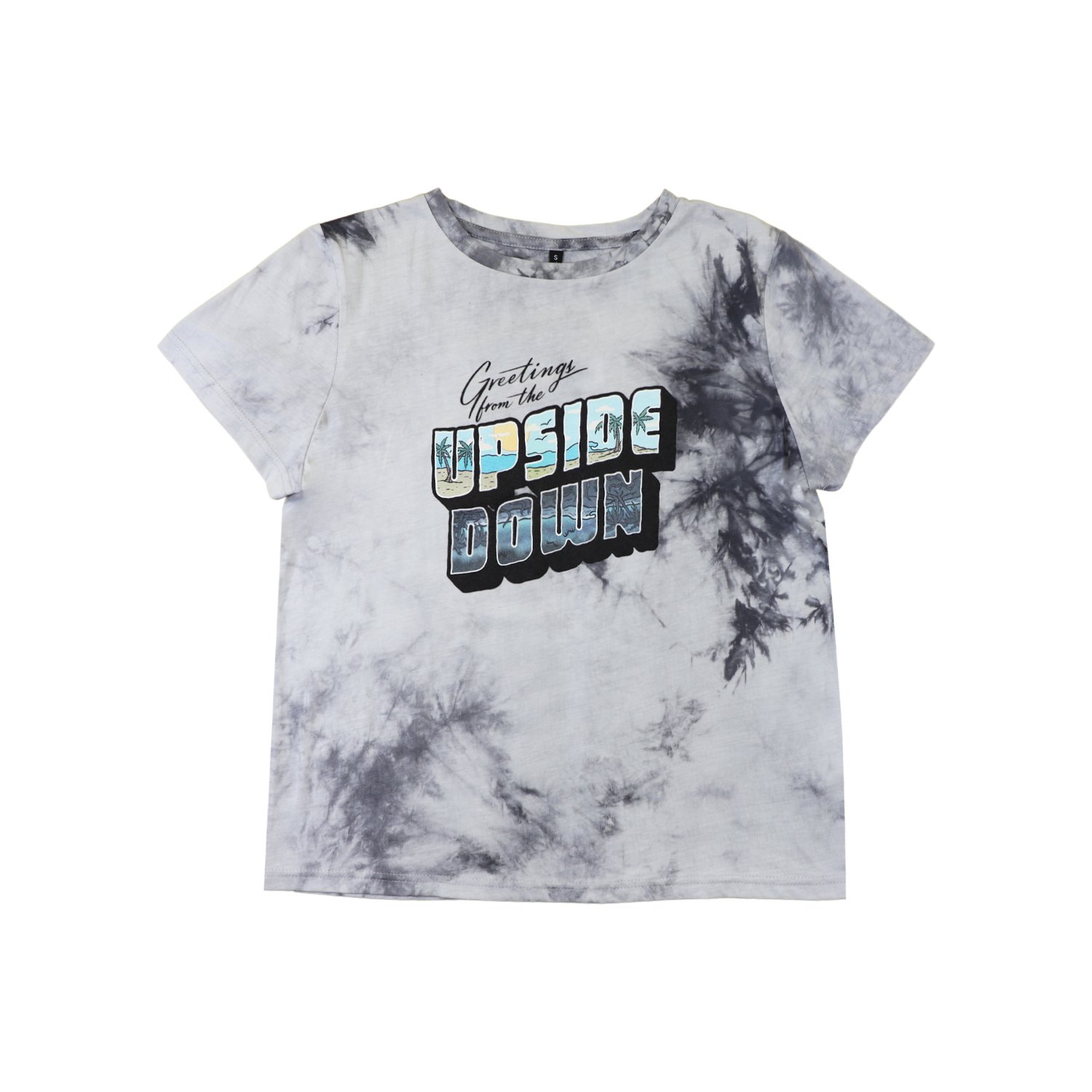 Polera Mujer Stranger Things Upside Gris Stranger Things