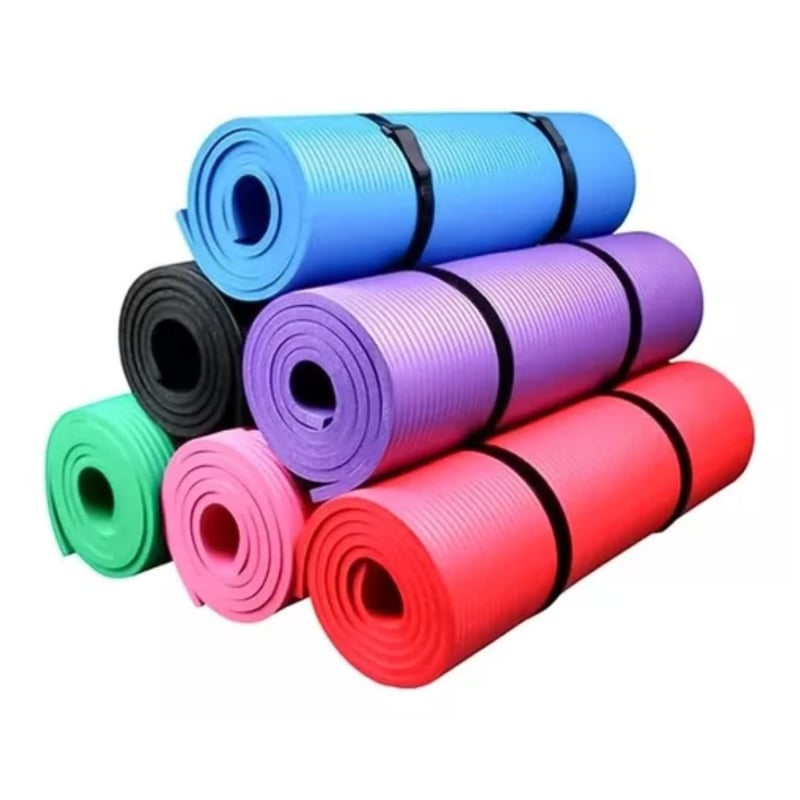 GENERICO - 2 Mat de Yoga 10 Mm Alfombra Resistente Gruesa Color Surtido