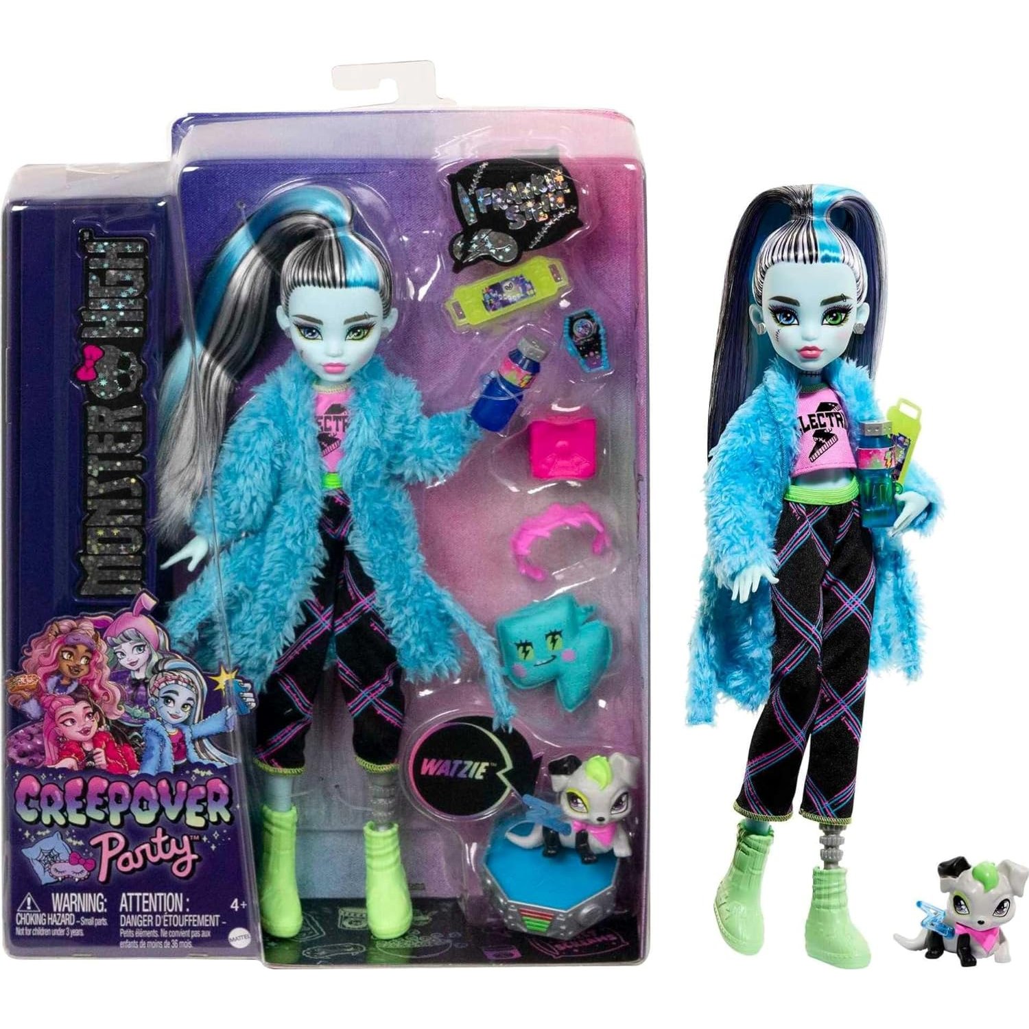 MONSTER HIGH Monster High Muneca Frankie Stein Creepover Party falabella