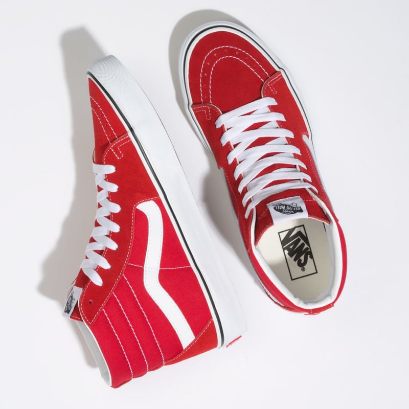 Vans rojas con caña hotsell