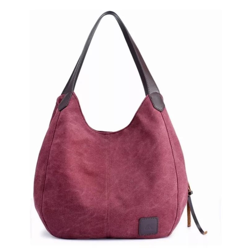 Bolsos de lona mujer best sale