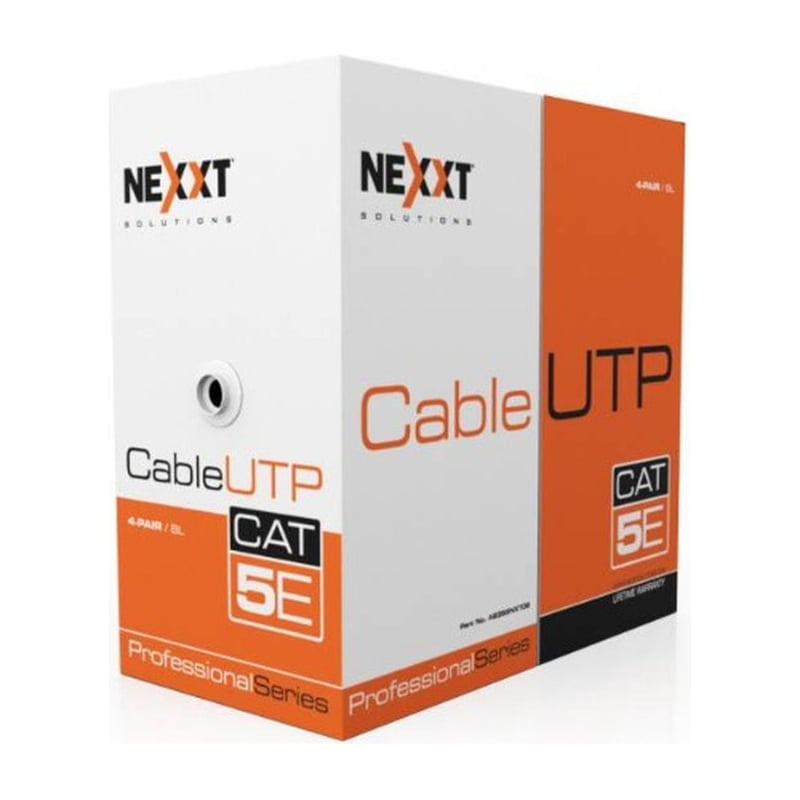 NEXXT SOLUTIONS - Bobina De Cable Red Cat5 Certificado Nexxt Ab355nxt01 Gris