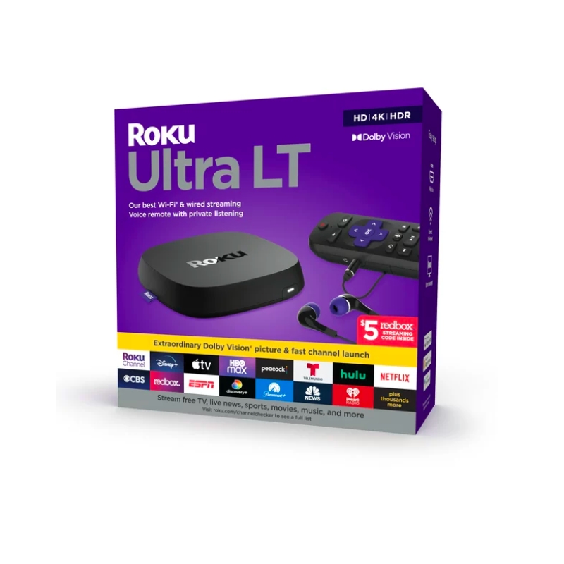 ROKU Roku Ultra LT 4K HDR Streaming - Dolby Vision - Modelo 4801RW 2021 ...