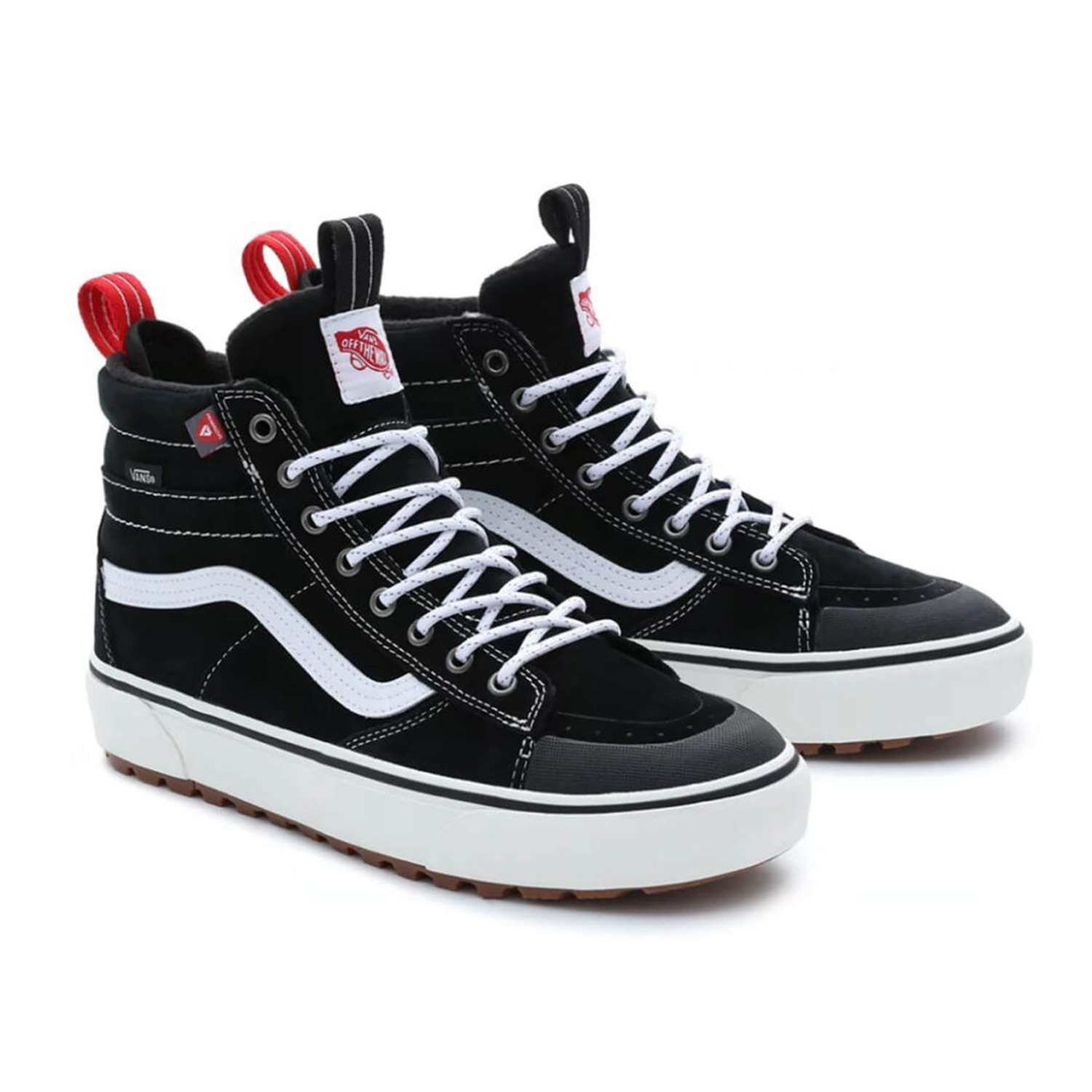 Vans negras con caña hotsell