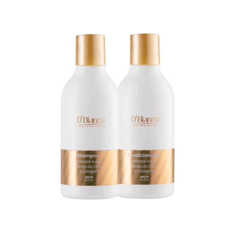 GENERICO - Set Shampoo + Acondicionador Baño de Oro D'Bianco Professional 300 Ml