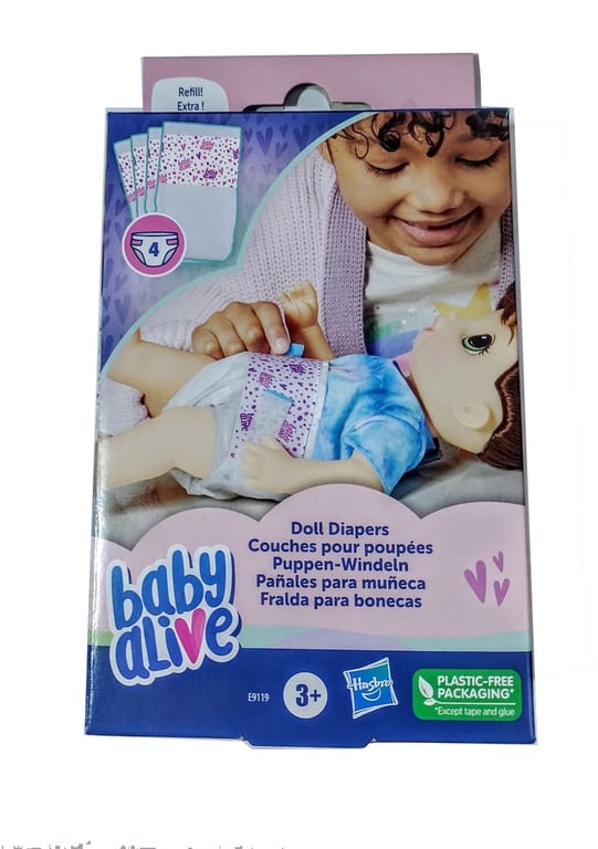 HASBRO Baby Alive Muneca Panales de Repuesto Doll Diapers falabella