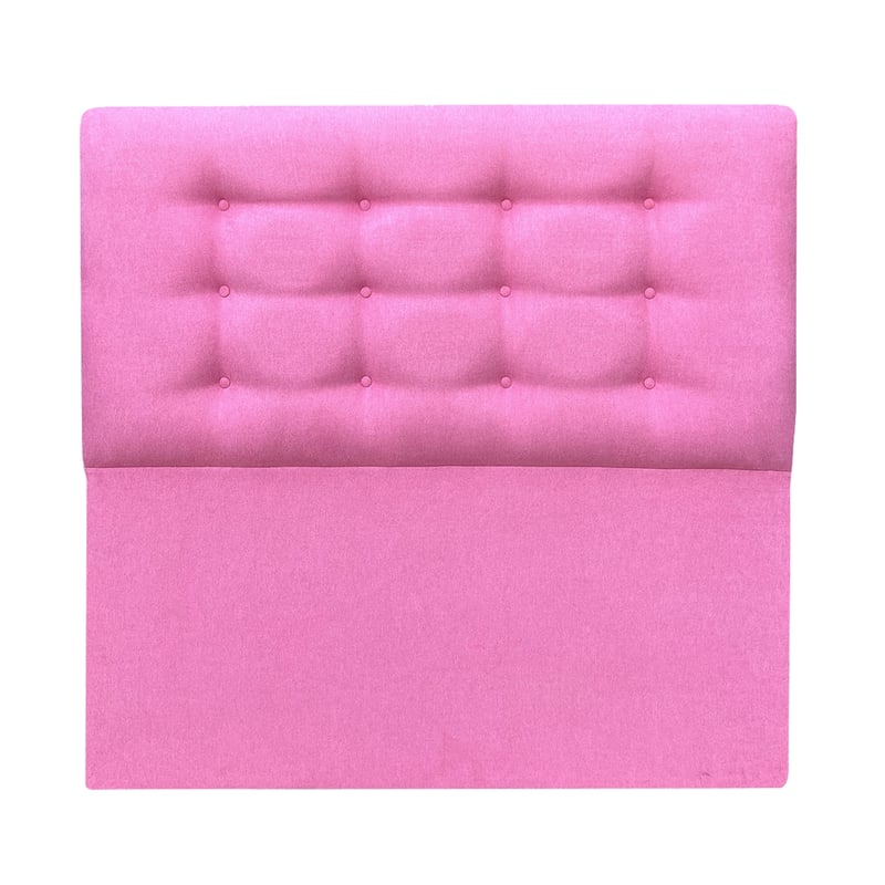 ESPACIO HOGAR Respaldo de Cama Botone Premium 2 Plazas Lino Rosa ...