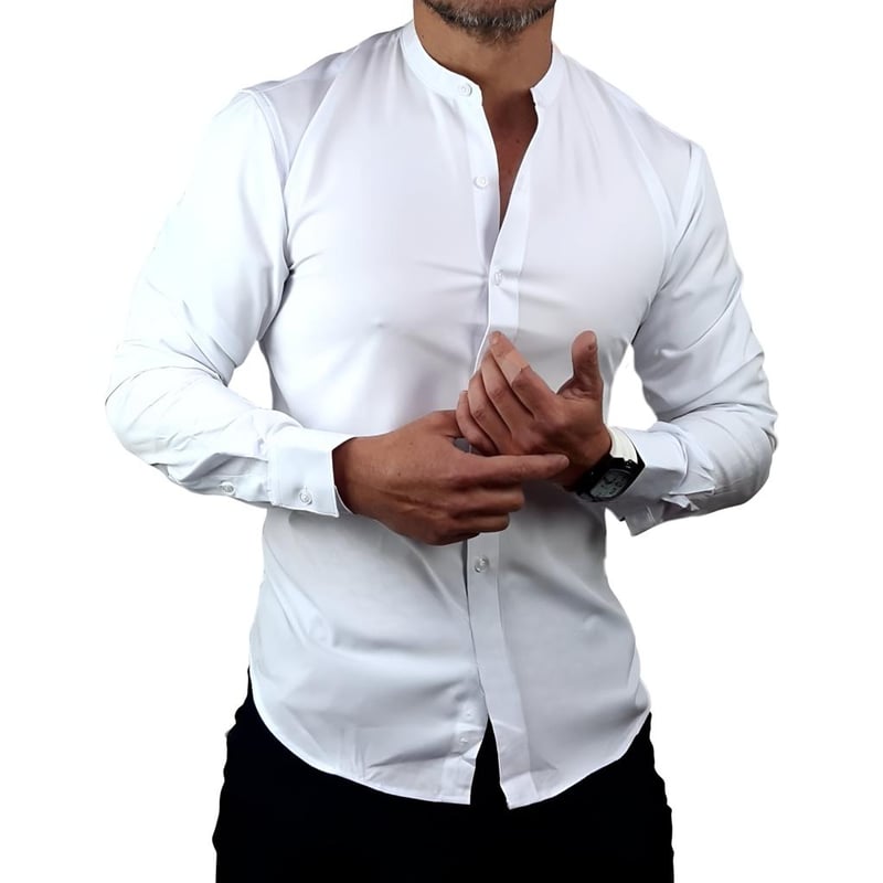 Camisa blanca cuello online