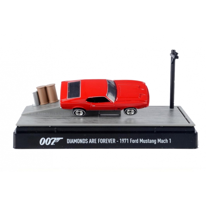HOT WHEELS 1971 Ford Mustang Mach 1 Rot James Bond 007 HW Screen Time