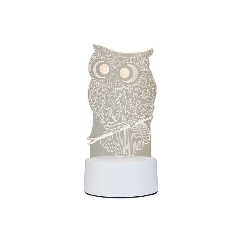 SOLEIO - Lampara De Mesa LED 3D Owl