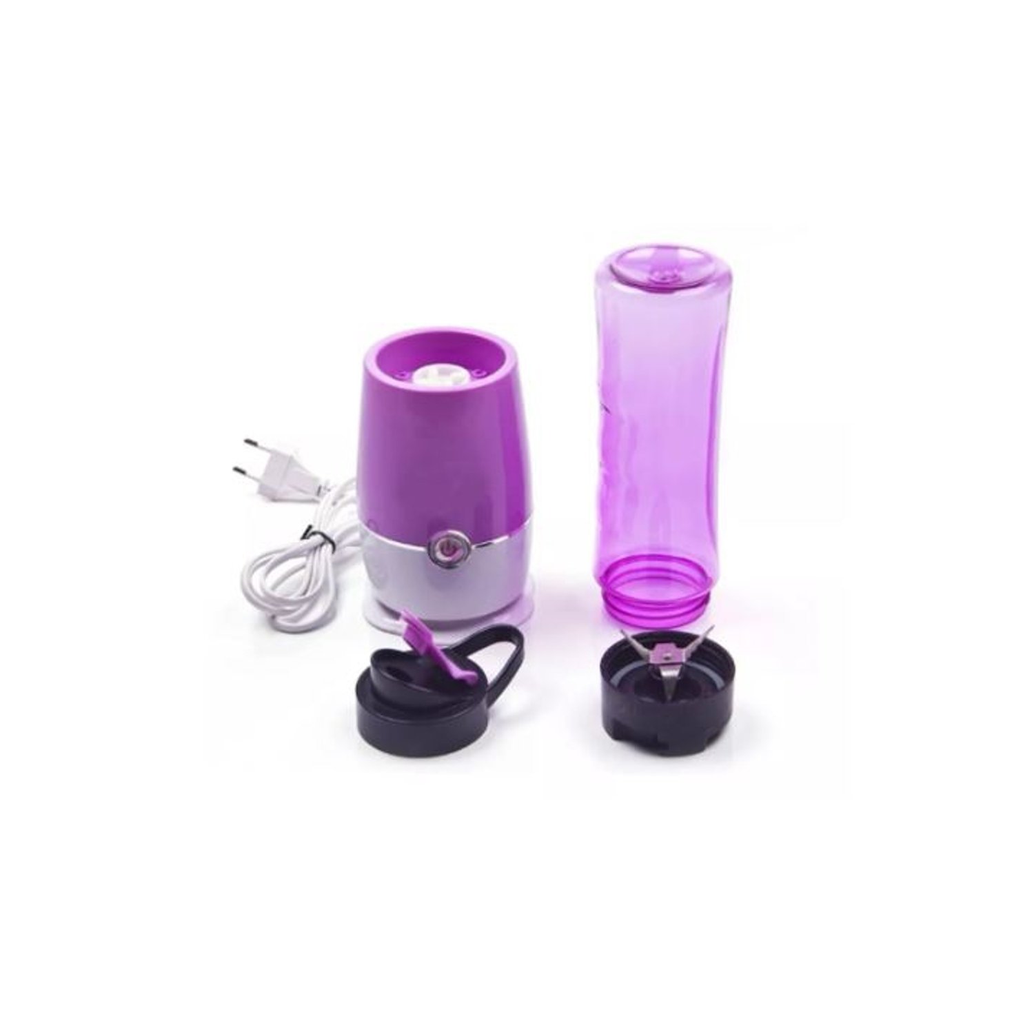 GENERICO Juguera Batidora Licuadora Personal Portatil 2 Vasos Colores  Violeta | falabella.com