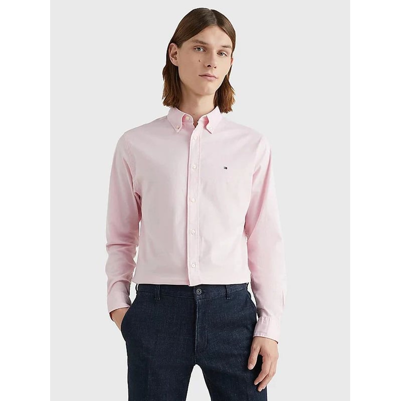 Camisa tommy hilfiger rosa shop