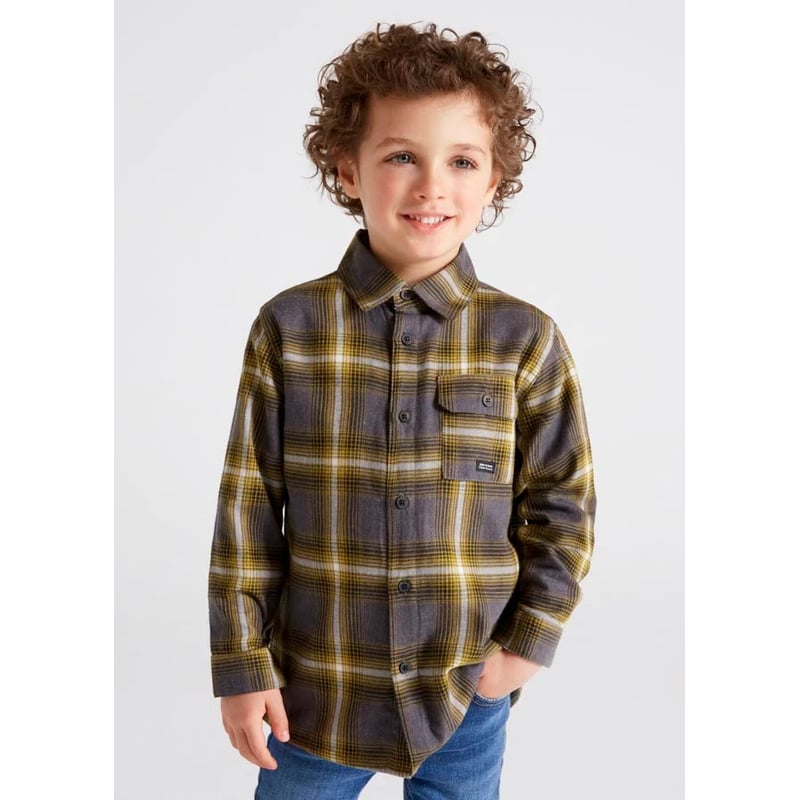 MAYORAL Camisa de manga larga algodon sostenible para nino falabella