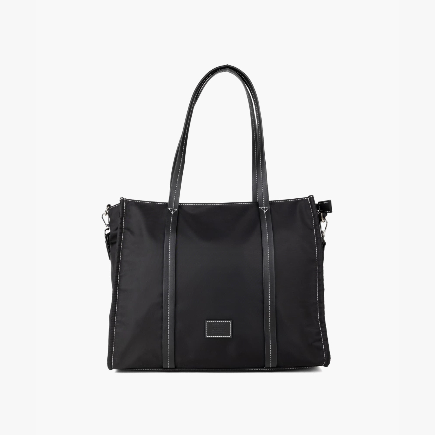 Bolso de nylon negro sale