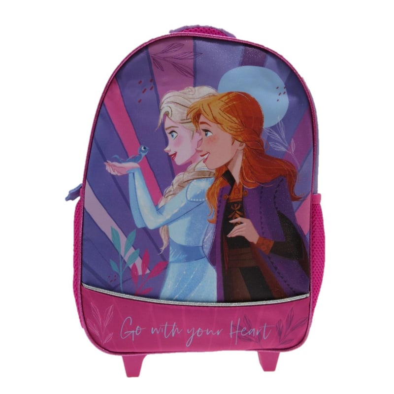 DISNEY Mochila Escolar Con Ruedas Nina Frozen Morado Disney falabella