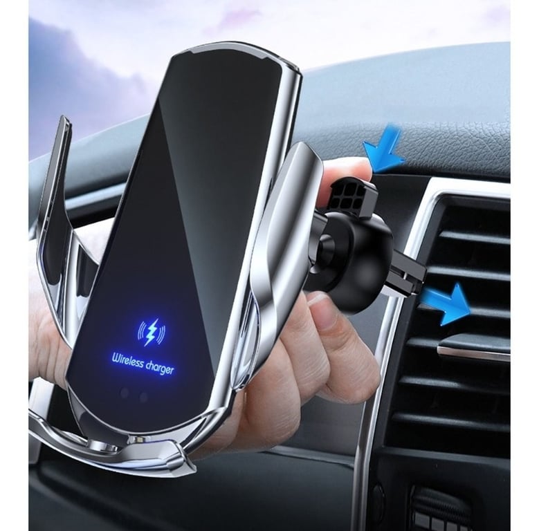 15W Qi Cargador Inalámbrico Para Auto, Soporte De Telefono Para