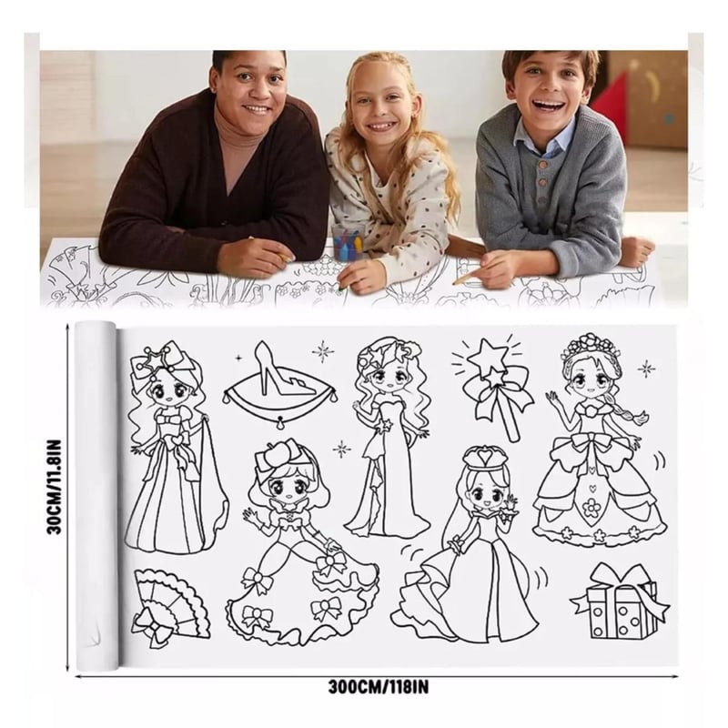 GENERICO Rollo De Papel Para Dibujar 3 Metros | falabella.com