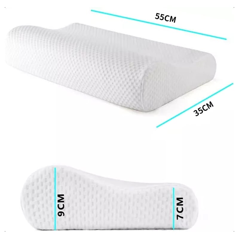 Pack De 2 Almohadas Viscoelásticas Cervicales - Altura Ajustable, Funda De Algodón Lavable, Ergonómica