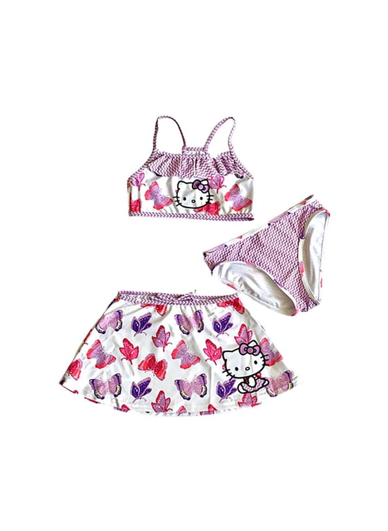 United Labels Hello Kitty - Costume da bagno per bambine – Summer Love per bambini, colore: Blu, Blu, 110 cm-116 cm