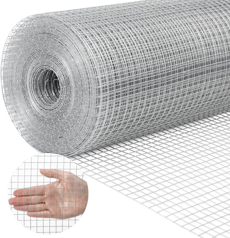 Malla Electrosoldada Galvanizada Malla alambre Metalica 60cmx10m ...