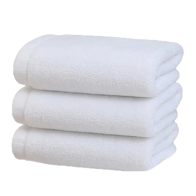 Conjunto 6 Toallas Baño Algodón Mercerizado 70×140 Cm Blanco