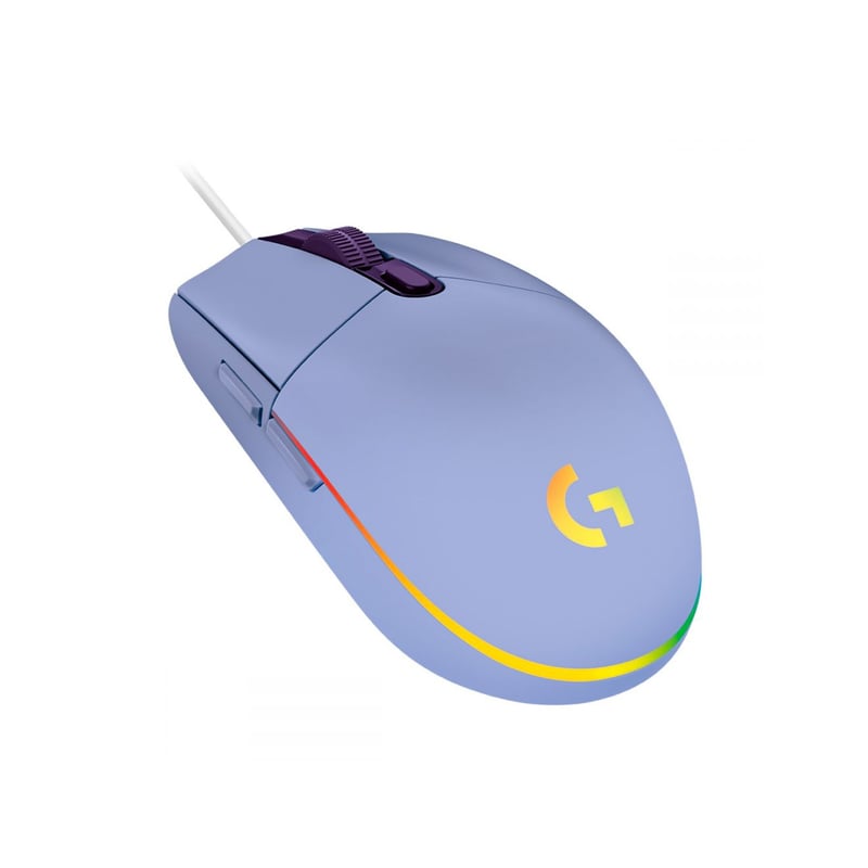 LOGITECH - Mouse Gamer Logitech G203 Lightsync 8000dpi 6 Botones Lila