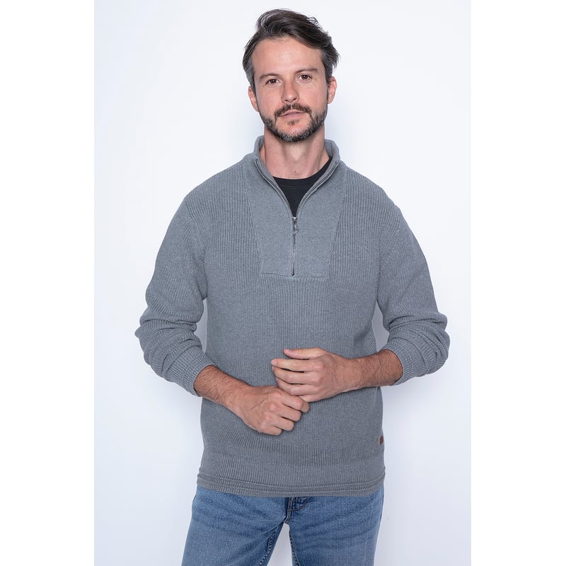 NEW MAN - Sweater Coimbra Gris New Man