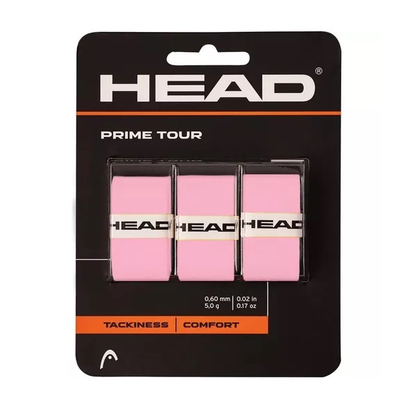 "Overgrip Head Prime Tour Rosado X3 Tenis Padel"