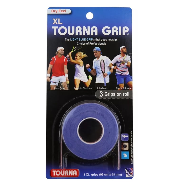 Tourna Grip XL Overgrip Tennis Badminton 30 in 1 (Dry Feel / Overgrip / Thin Grip) | Malaysia