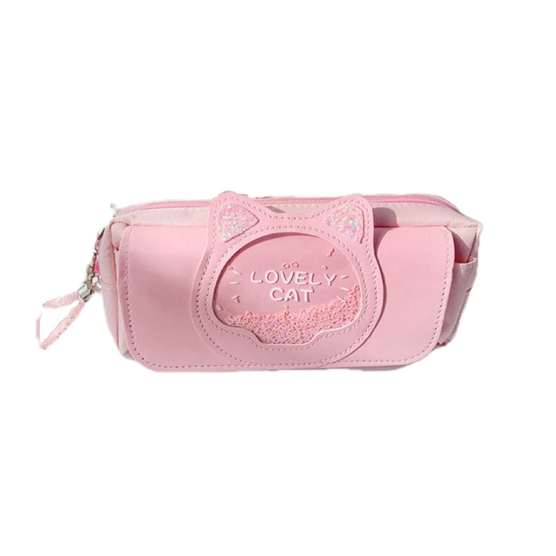 GENERICO - Hermoso Estuche Kawaii Diseño Gatito Rosado