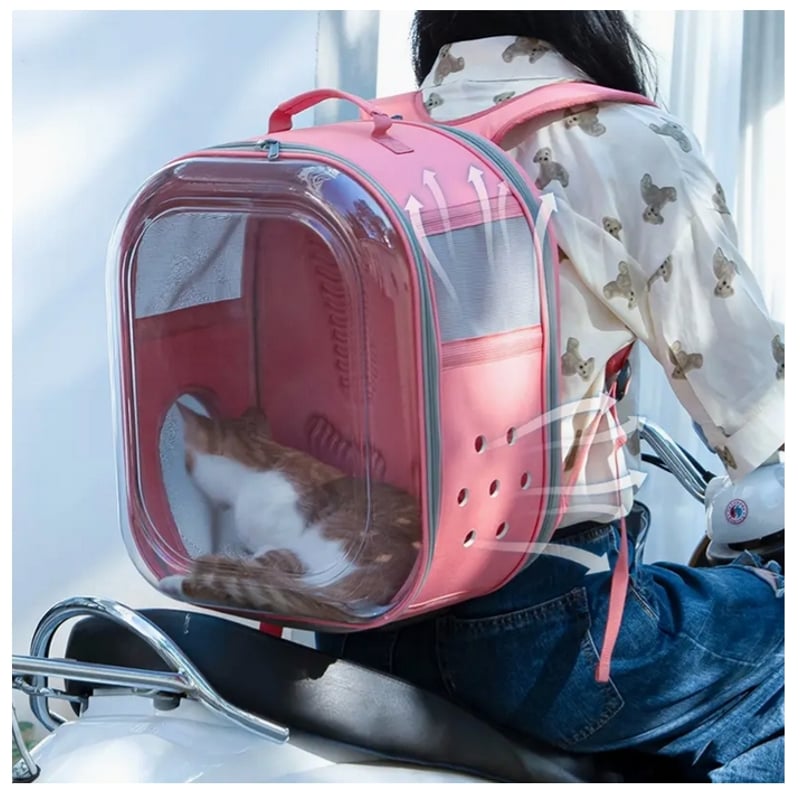 GENERICO Mochila Plegable Para Mascotas Gatos Perros Conejos Pajaro falabella