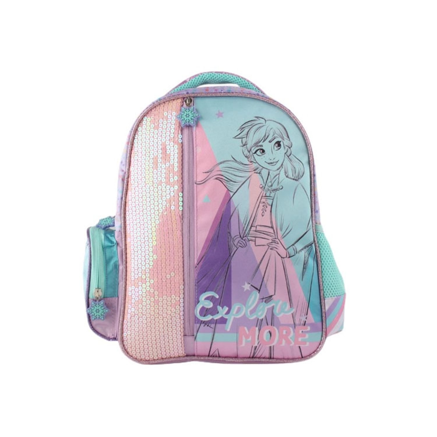 INTEK GAMES Mochila con Lentejuelas Frozen. falabella