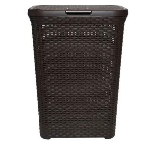 REYPLAST Cesto Canasto Para Ropa Rattan 60 Litros Con Tapa - Marrón ...