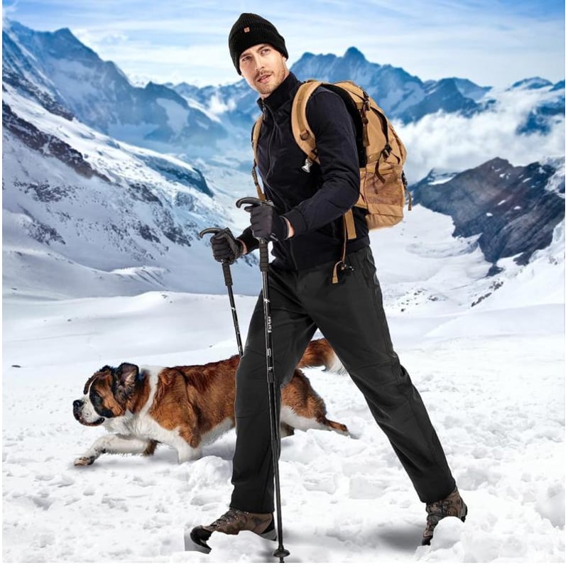 Pantalon Softshell De Hombre Termico Impermeable Para Nieve