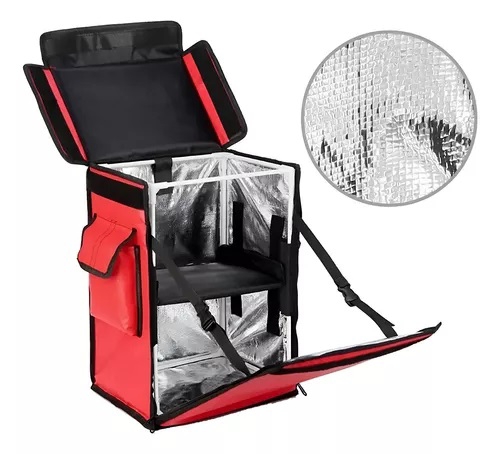 GENERICO Mochila Delivery Repartidor Bolso Termico Comida 42 Litros Roj falabella