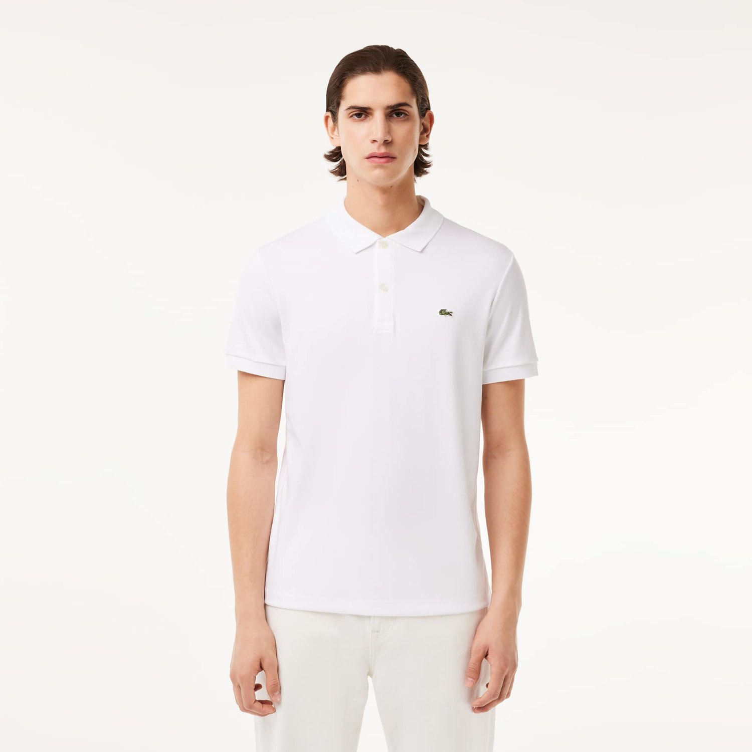 Polo lacoste blanco hombre hotsell