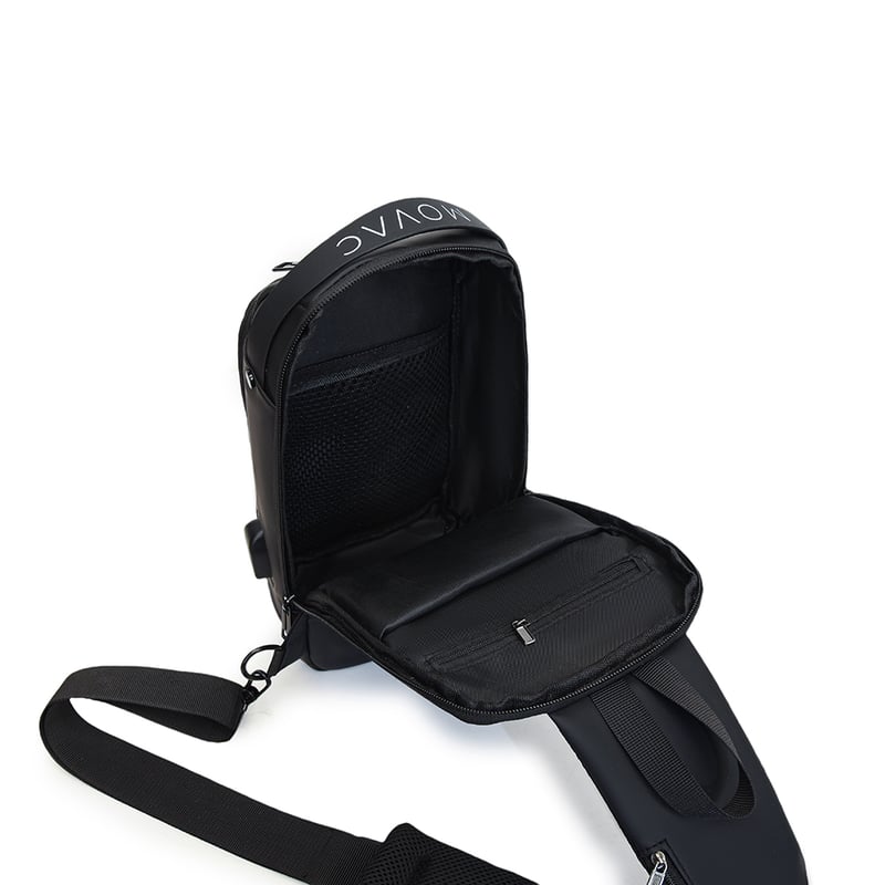 MV MOVAC Bolso MOVAC Urban Trekker De Pecho Antirrobo Hombre Puerto Carga USB falabella