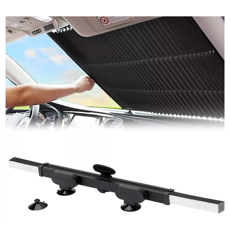 Parasol Plegable Para Parabrisas De Coche, 2 Piezas, Protector De Visera Bloquea Los Rayos Uv Y Mantiene El Vehiculo Fresco Ajuste Universal~p130864187