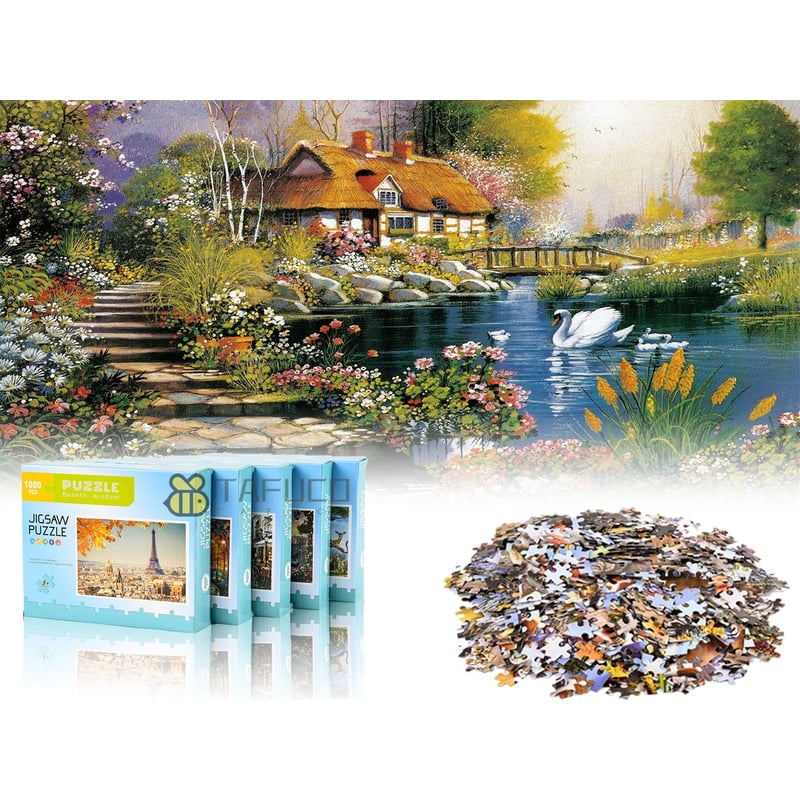 Puzzle Rompecabezas Paisajes Animales Arte 1000pcs Sodimac Chile