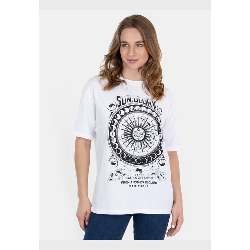 Polera From Another Glory Blanco Mujer Maui And Sons