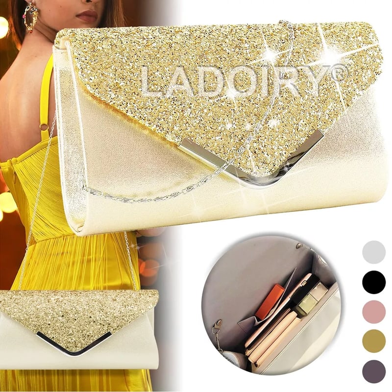 EDWINAYY Carteras Bolso Mano Fiesta Lentejuelas Mujer Cartera Clutch falabella