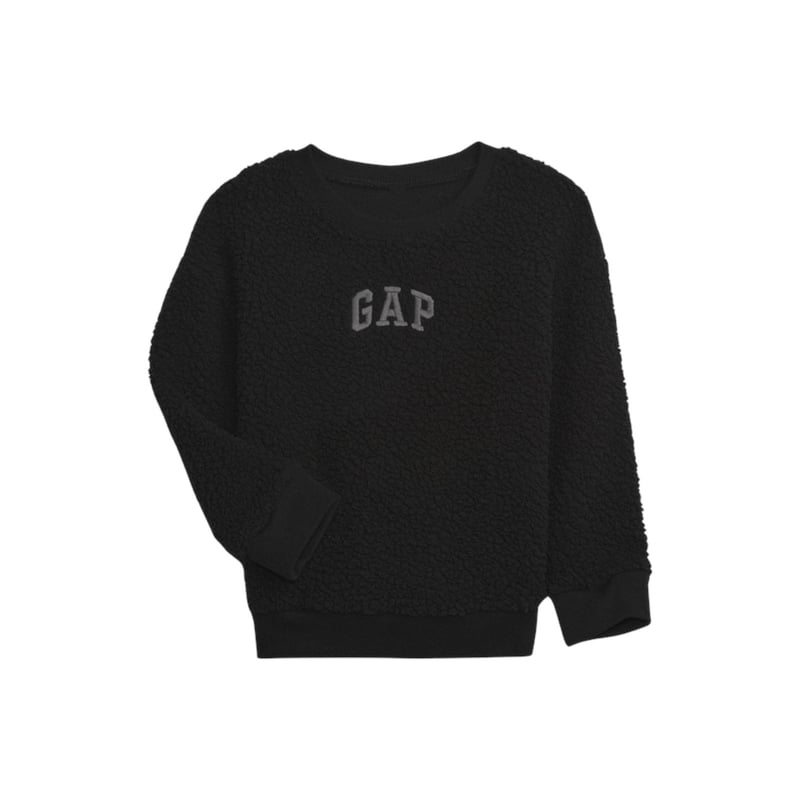 Pull à Capuche GAP Garçon 10-11 Ans – Marron, Polaire Doux, Logo, Manches Longues